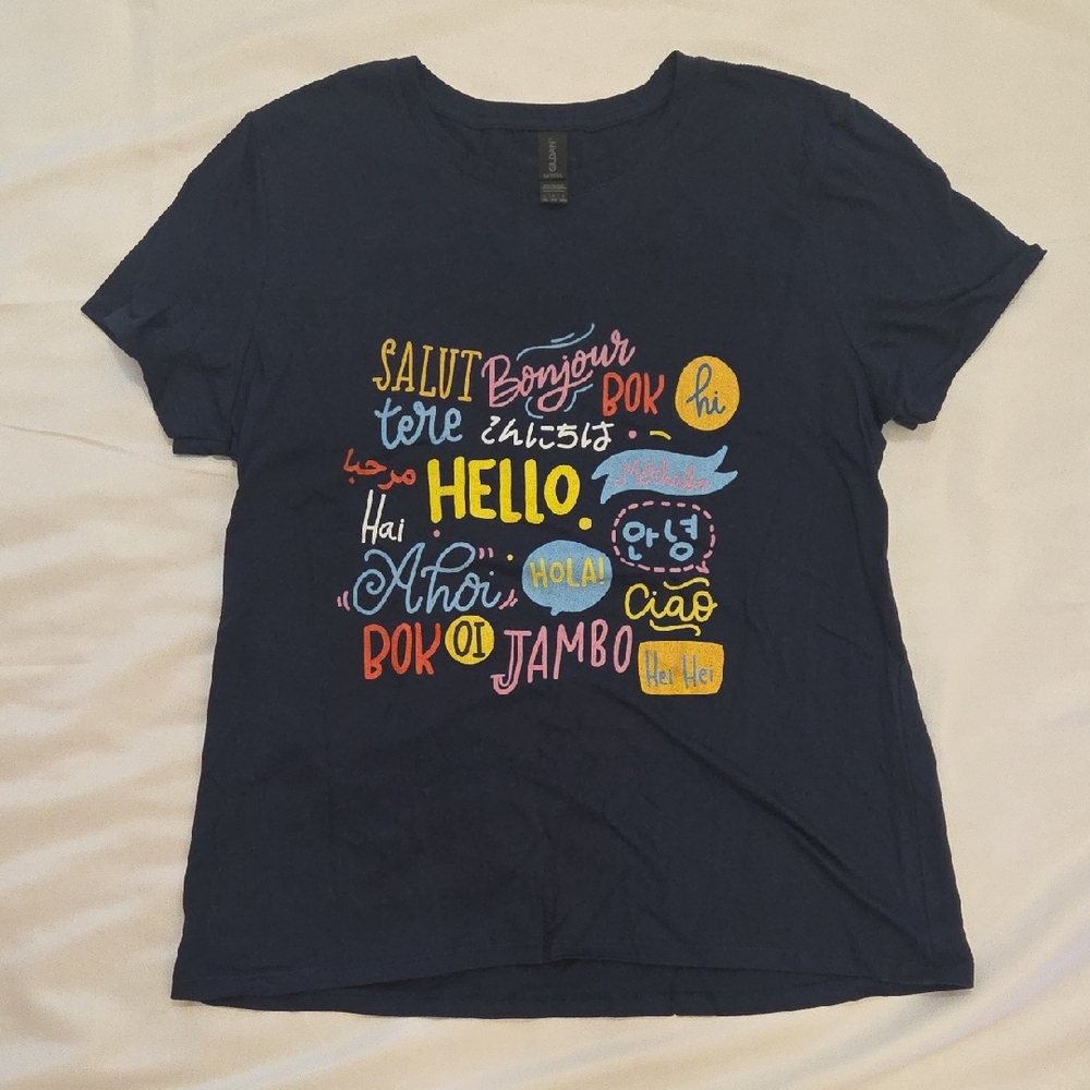 Women's Large "Hello" Tshirt